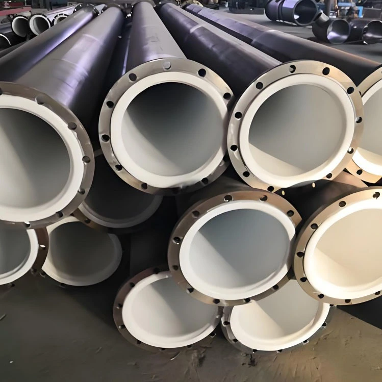 Pipeline de transport de produits chimiques industriels revêtu de PTFE